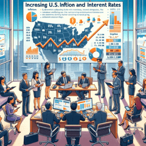 Professional investors meeting to discuss investing when inflation and interest rates are rising